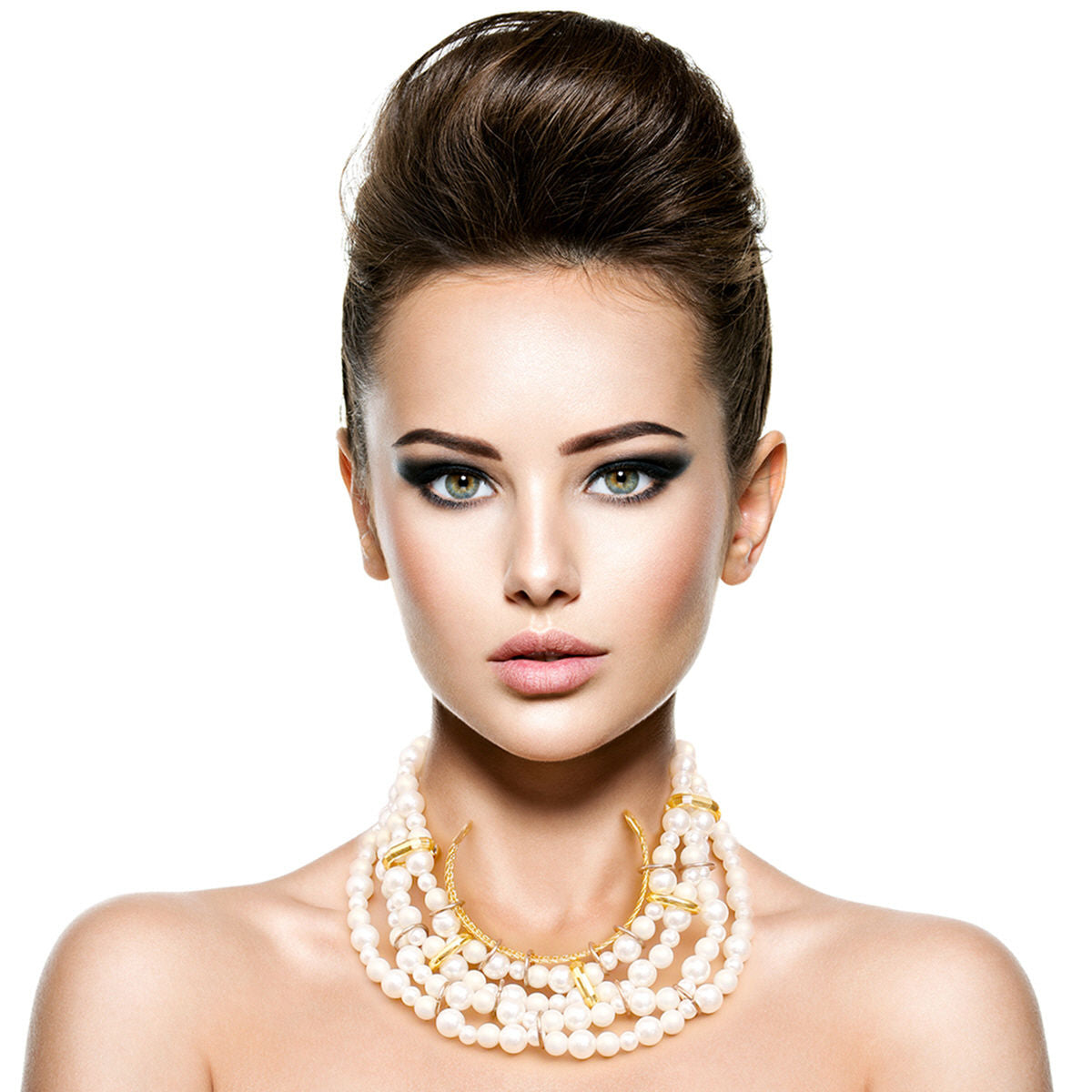 Layered Pearl Choker Set|16 inches - Premium Wholesale Jewelry from Pinktown - Just $15! Shop now at chiquestyles