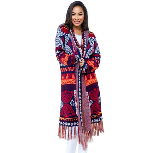 S/M Navy Long Sleeve Cardigan|Small/Medium - Premium Wholesale Fashion Accessories from Pinktown - Just $69! Shop now at chiquestyles