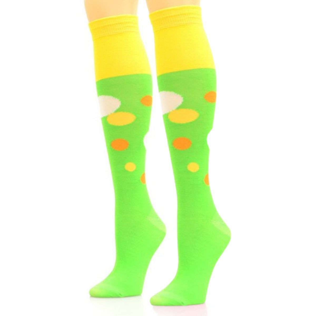 Socks Knee High Green Retro Bubble for Women - Premium Wholesale Fashion Accessories from Pinktown - Just $6! Shop now at chiquestyles