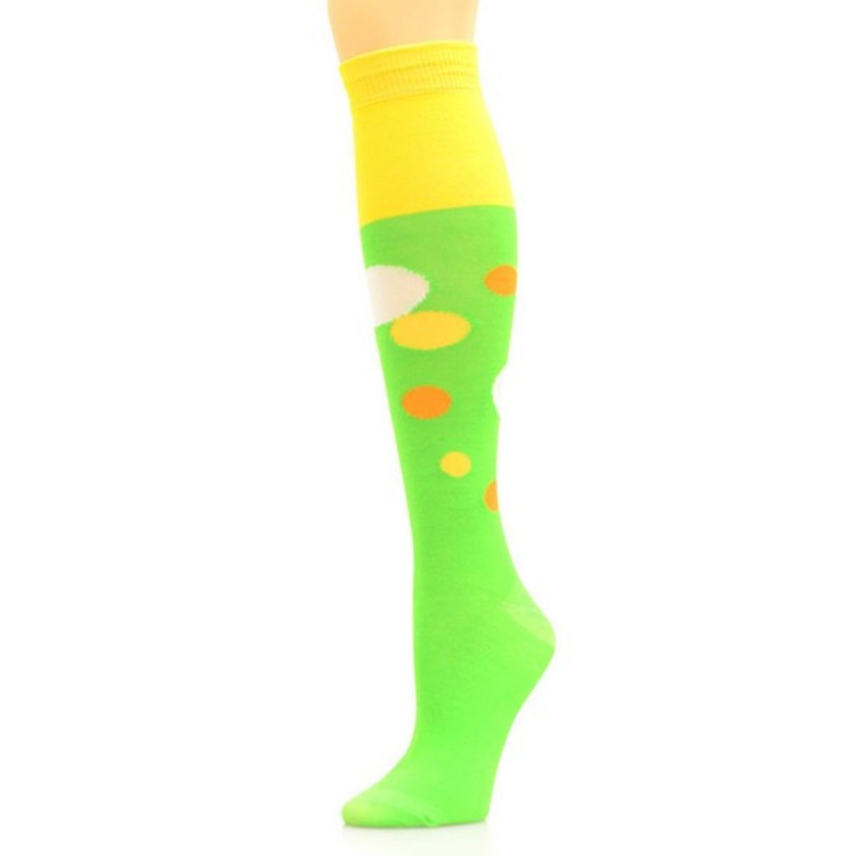 Socks Knee High Green Retro Bubble for Women - Premium Wholesale Fashion Accessories from Pinktown - Just $6! Shop now at chiquestyles