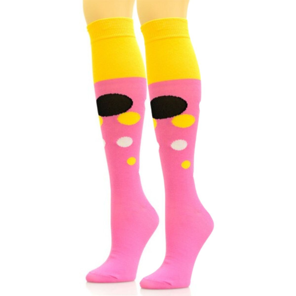 Socks Knee High Pink Retro Bubble for Women - Premium Wholesale Fashion Accessories from Pinktown - Just $6! Shop now at chiquestyles