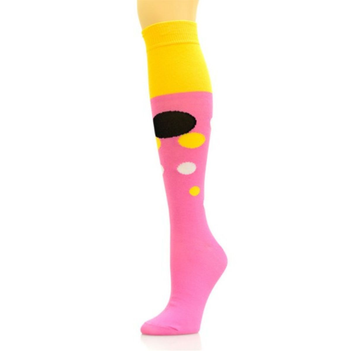 Socks Knee High Pink Retro Bubble for Women - Premium Wholesale Fashion Accessories from Pinktown - Just $6! Shop now at chiquestyles