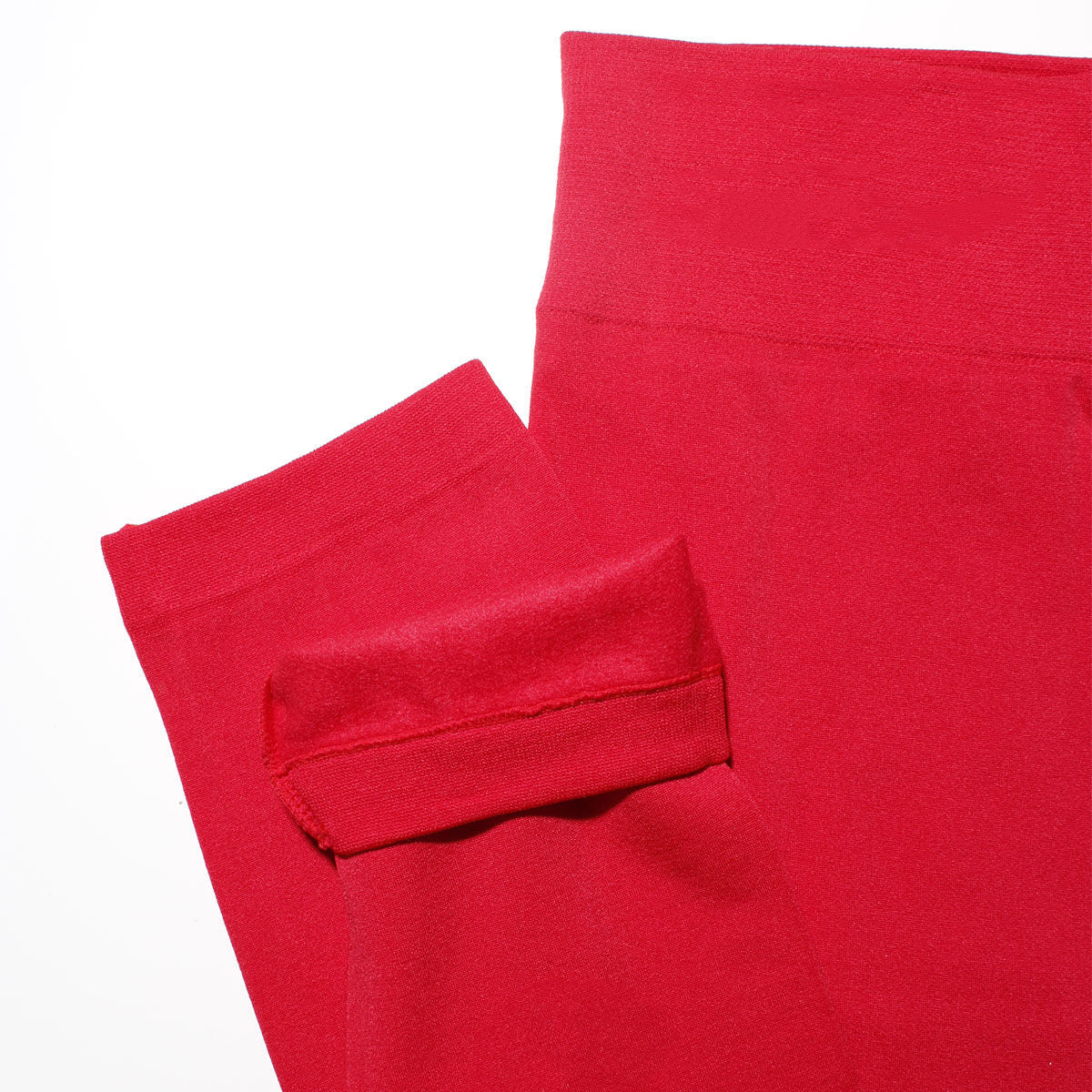 Red Fleece Lined Leggings-Waist 25"-32".|One Size - Premium Wholesale Fashion Accessories from Pinktown - Just $12! Shop now at chiquestyles